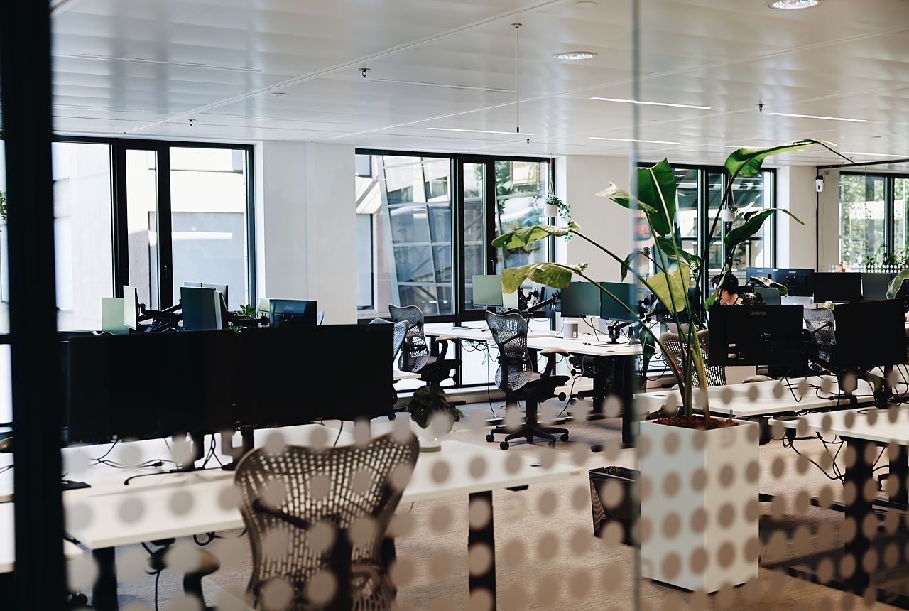 Werkplekken op ons kantoor